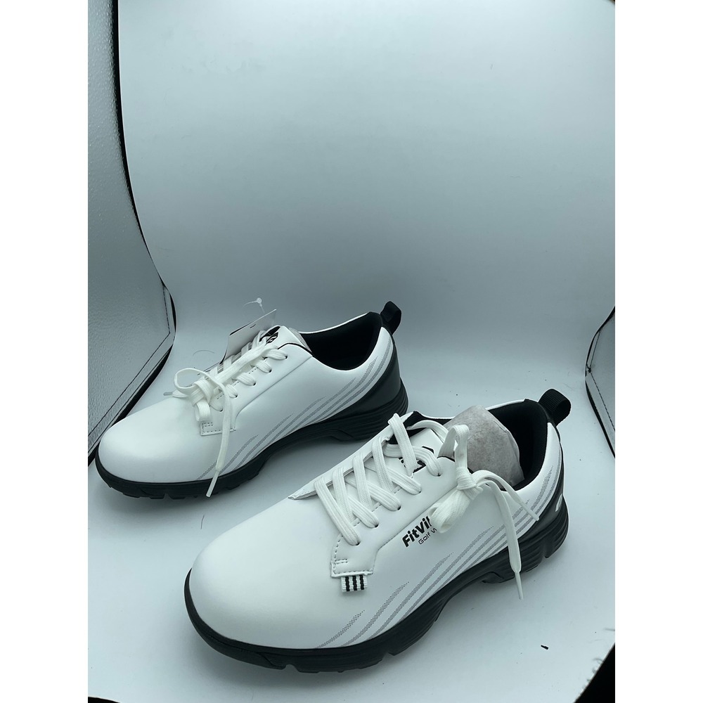 FitVille GreenTread Golf Shoes V2 Mens 8.5W White Black‎ TW-GTGV220241224M